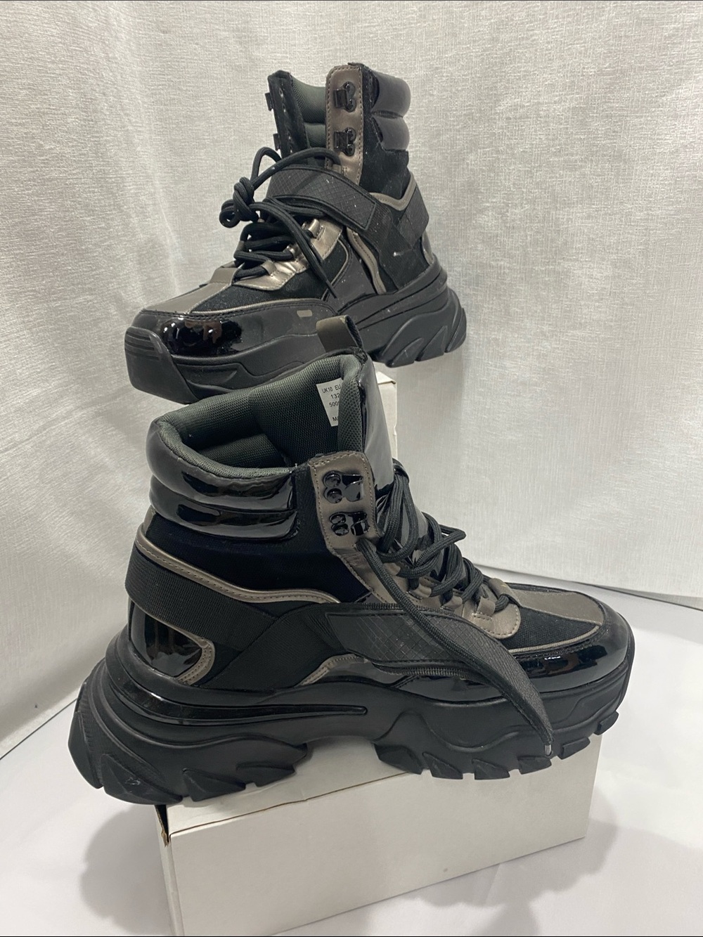 ASOS Black Chunky High-Top Platform Boots